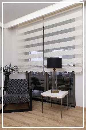 Plise Zebra Perde (1.kalite %100 Orijinal Ürün)- Beyaz-ekru