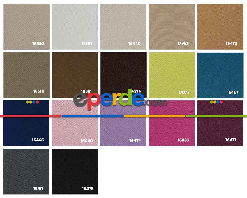 Blackout Karartma Tek Kanat Fon Perde İndigo Mavi