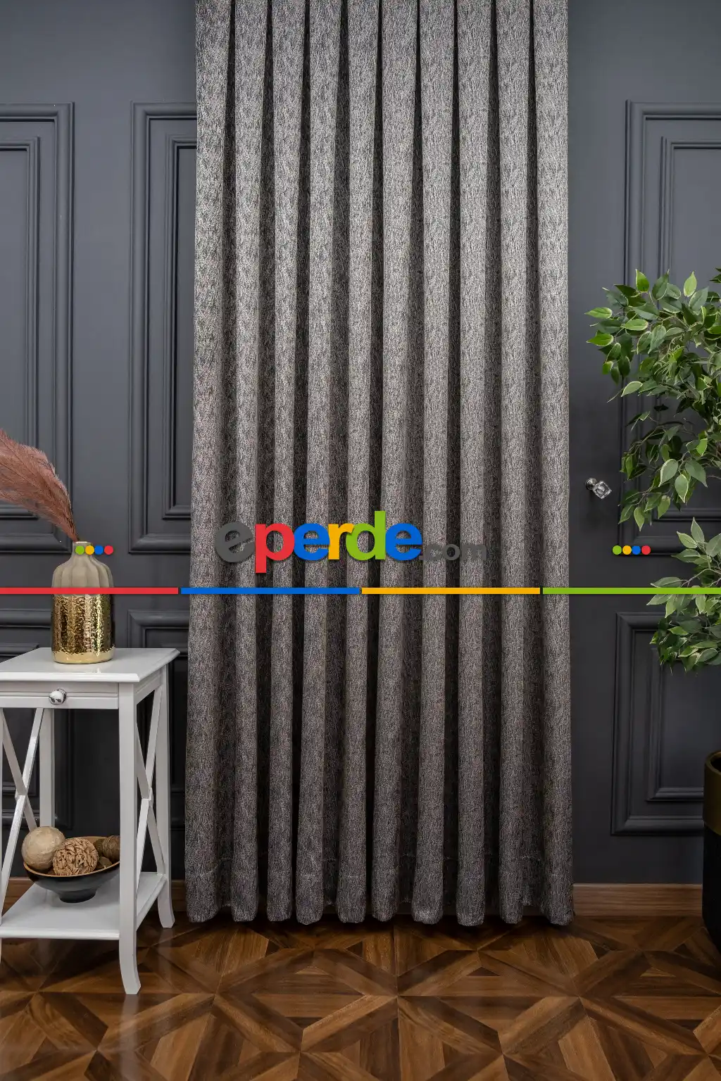 Outlet Dökümlü Jakarlı Modern Desen Fon Perde 1.kalite 100 Cm X 256 Cm