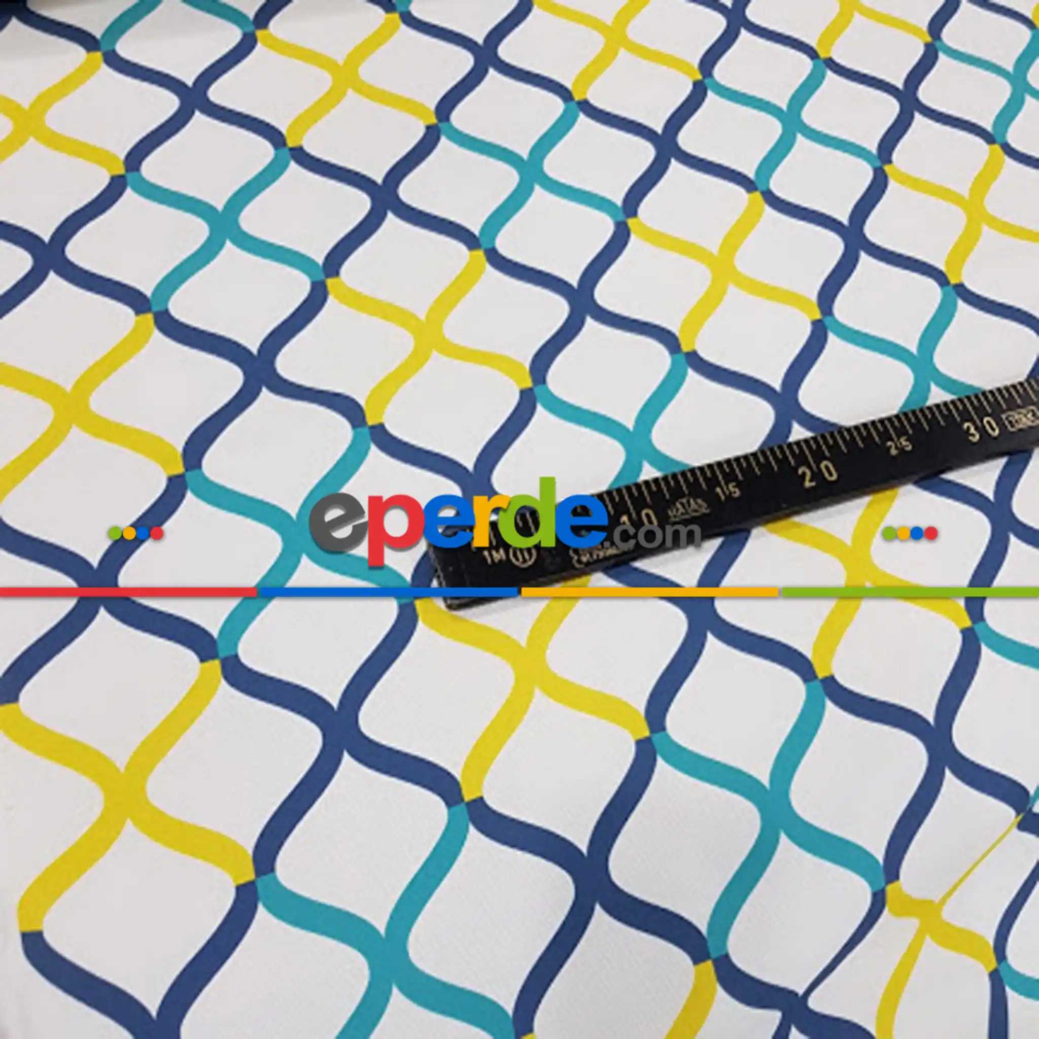 Genç Odası - Geometrik Desenli Fon Perde Evm352-7 _g - Kumaşı Kalındır Duck Bezi Değildir.- Mavi-Gri-Füme-Antrasit-Sarı-Beyaz-Turkuaz-Çok Renkli