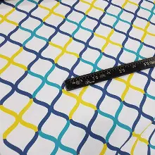 Genç Odası - Geometrik Desenli Fon Perde Evm352-7 _g - Kumaşı Kalındır Duck Bezi Değildir.- Mavi-Gri-Füme-Antrasit-Sarı-Beyaz-Turkuaz-Çok Renkli