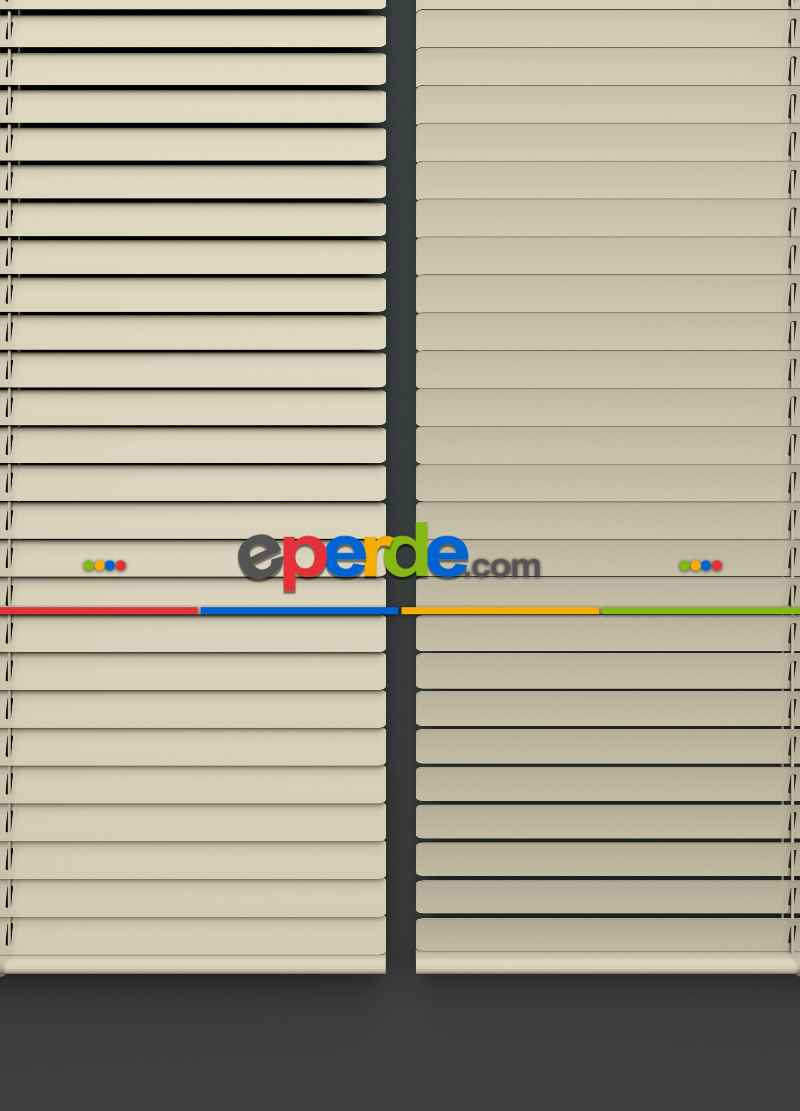 Mutfak - 1. Kalite Krem- Alüminyum Jaluzi Perde - 25mm Kalınlığında