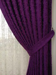 Eflatun Duz Jakar Fon Perde (150)- Eflatun