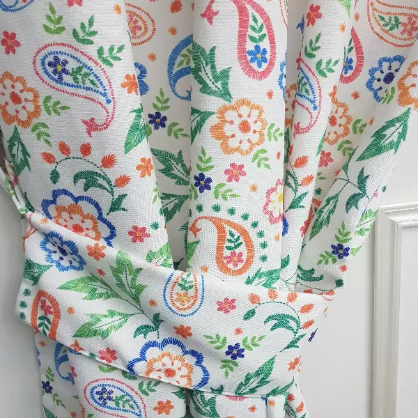 Mutfak Fon Perde- Beyaz