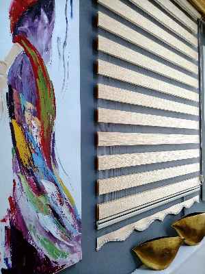 Bambu Zebra 2022 Sezonu Saman Sarısı Renk A Kalite Bambu Zebra Perde- Sarı