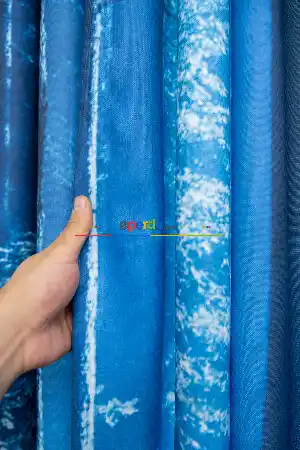 Hazır Ölçülü Dökümlü Kumaştan Orman Manzaralı Baskılı Pilesiz Fon Perde 1. Kalite