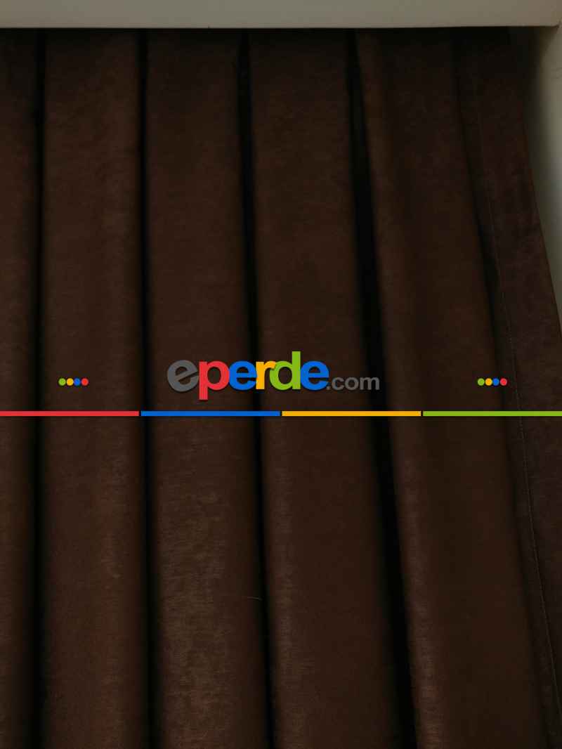 Soft Kahve Fon Perde (150)- Kahve