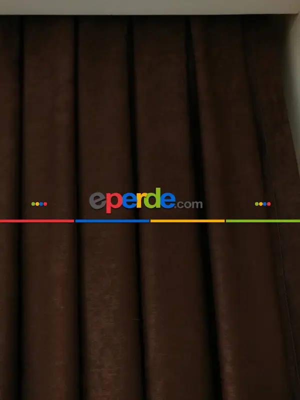 Soft Kahve Fon Perde (150)- Kahve