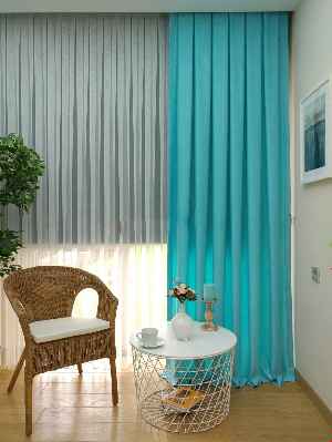 Salon - Soft Fon Perde (140)- Mint Turkuaz