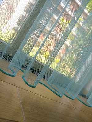 Erkek Çocuk Odası Tül Perde- Mavi Açık - Kurşunlu Tül