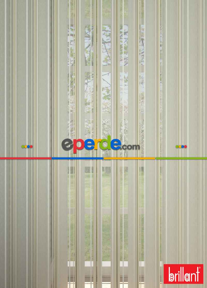 Brillant Akıllı Tül Perde Krem Renkli Tül Dikey Zebra Perde Düz 1. Kalite