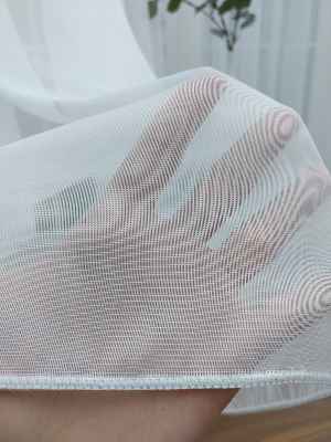 Perdeks Home Tül Perde 03 Lux Series- Ekru - Kurşunlu Tül