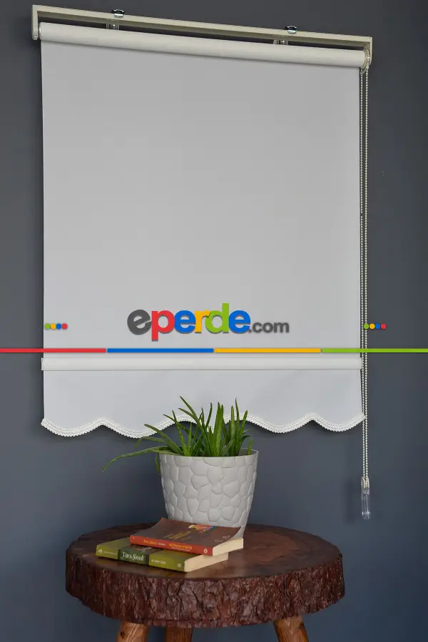 Halim Perdesan Yp-90 Ekru Renk Simli - Yaldızlı Polyester Stor Perde