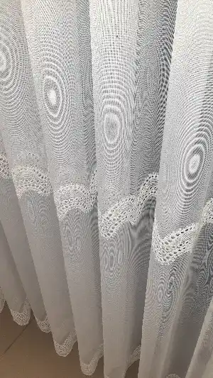 Taç Bohre Exculusive Damask Salon Tül Ütü İstemez Perde