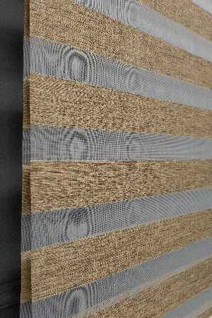 Zebra Perde - Düz Bambu Zebra Perde Kalın Dokulu