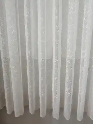 Serpme Spor Desenli Fransız Danteli Örme Tül - 2 Renk Seçeneği ( Ekru/ Krem)