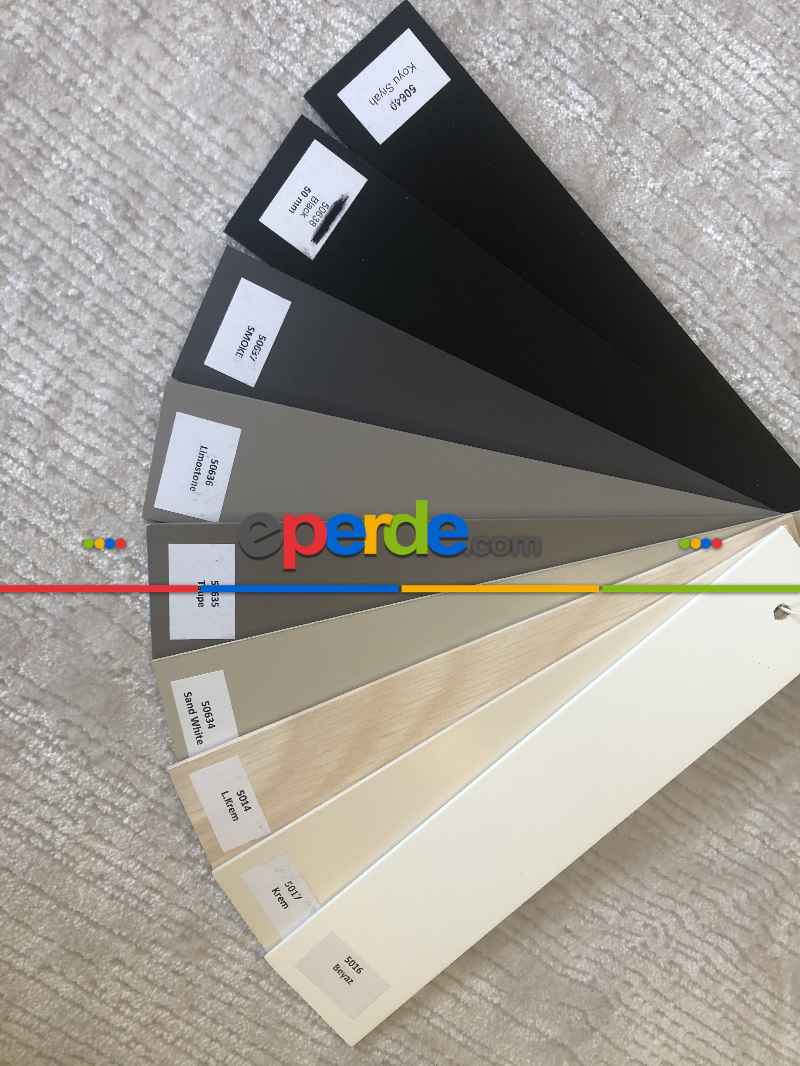 Mutfak - Ahşap Jaluzi Kurdelalı 50 Mm- Beyaz