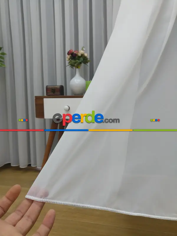 Mutfak - ( Orjinal ) Düz Tergal Tül Perde 