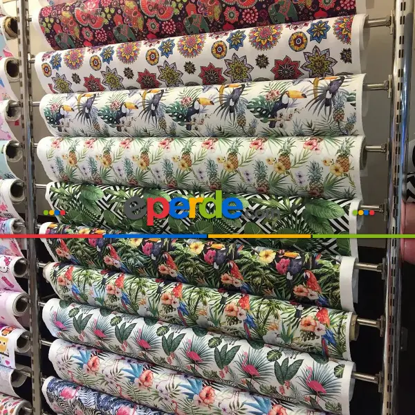 Pop-art Desenli Fon Perde Evm232 -p - Kumaşı Kalındır Duck Bezi Değildir.- Kırmızı-Çok Renkli-Antrasit