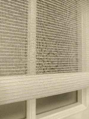 Çiftli Sistem Tül Stor Beyaz Krem Cizgili Tül- Beyaz-krem