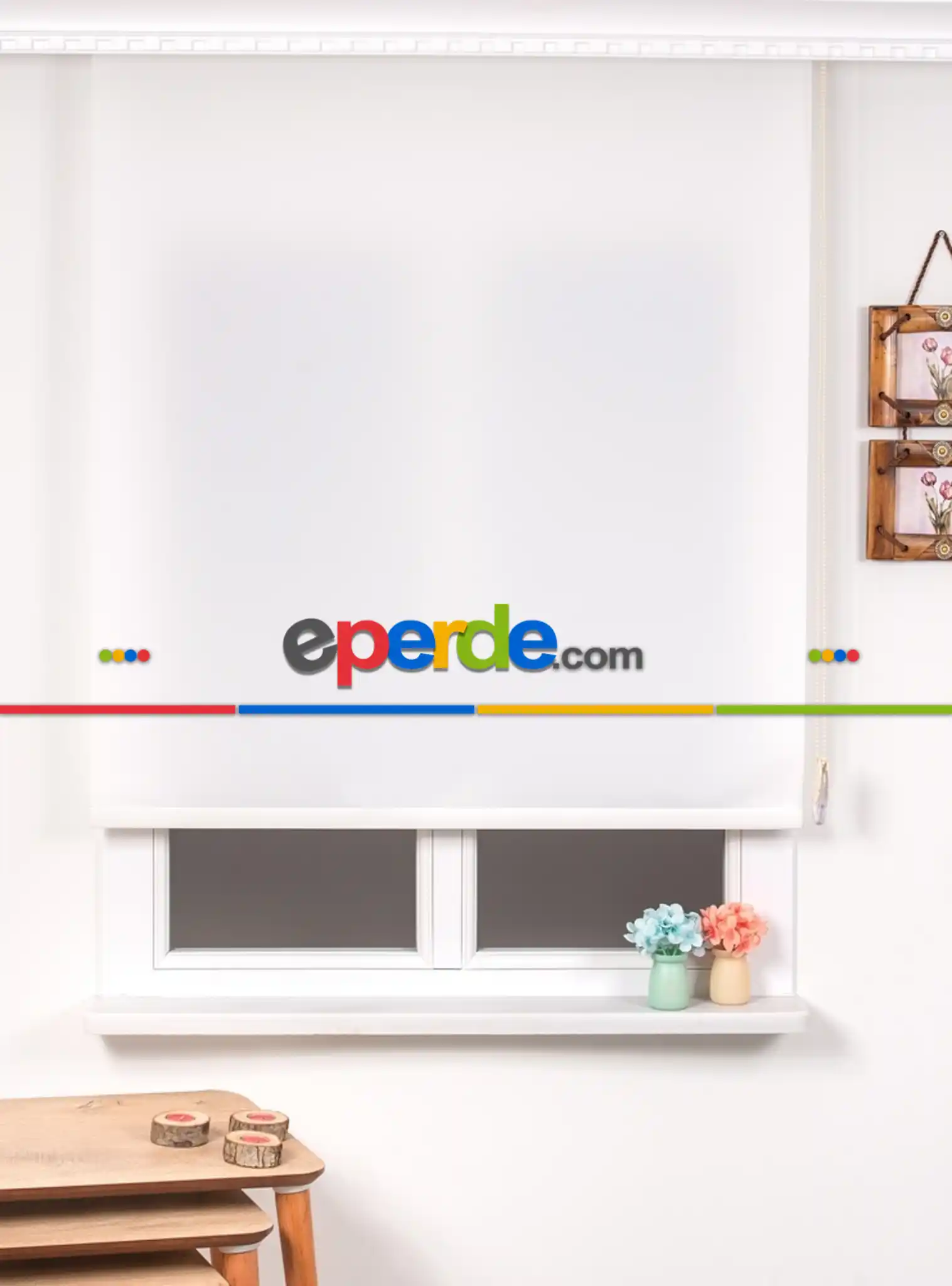 Brillant Ekru Stor Perde- Ekru