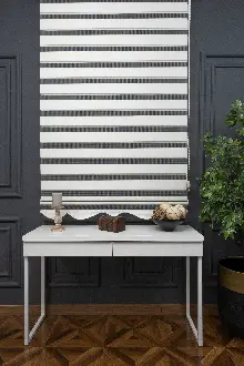 Krem Bambu Zebra Perde 80x200