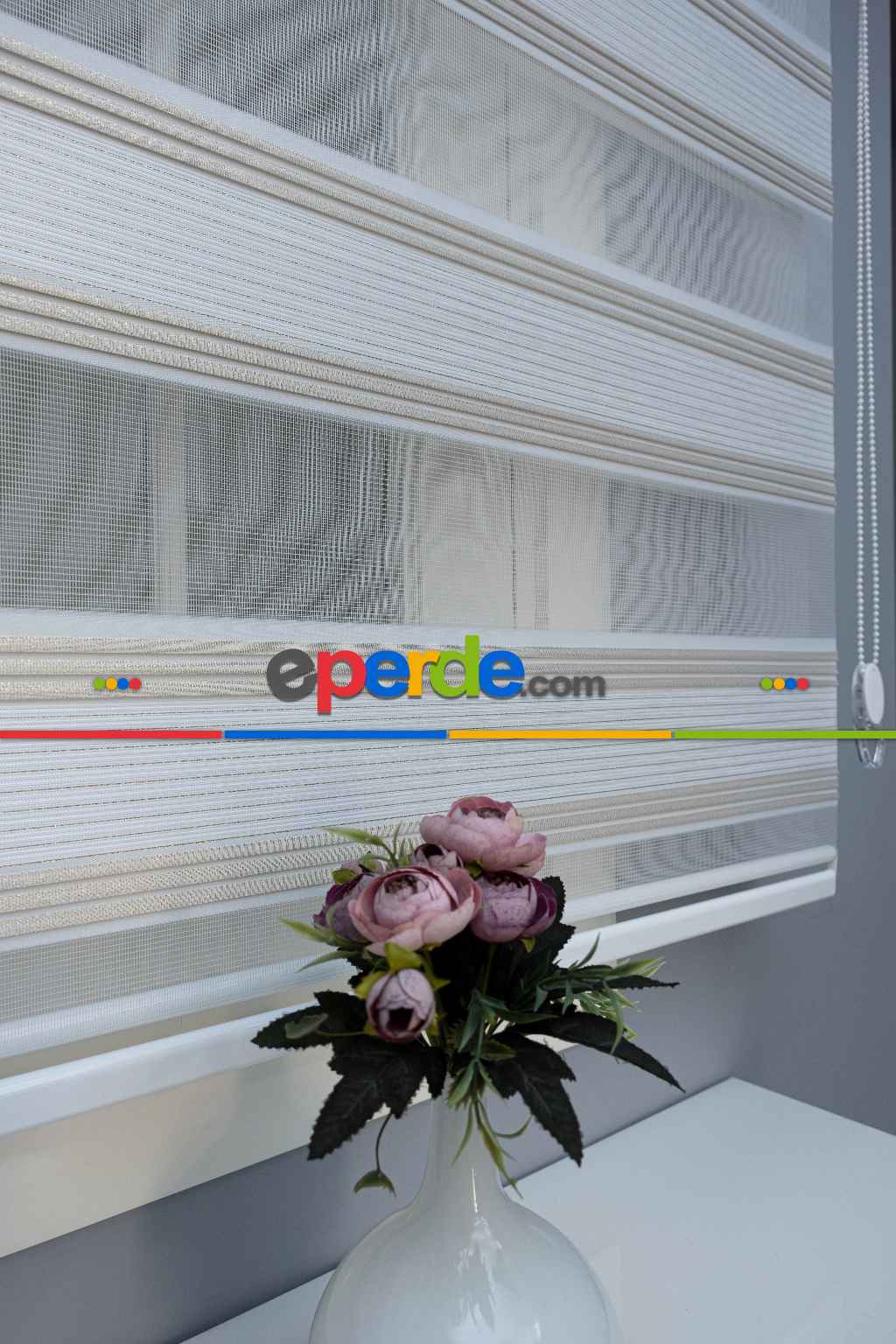 Salon - Zebra Perde Simli Pileli 2021 Sezonu A Kalite Zebraperde- Çok Renkli 2