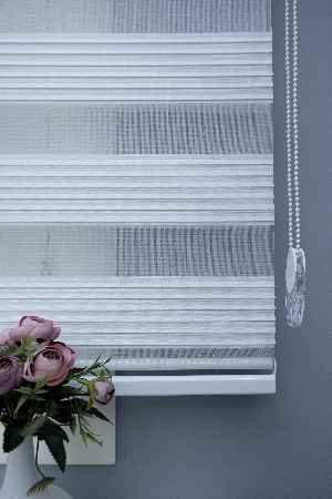 Salon Zebra Perde - Pliseli Zebra Perde 2021 Sezonu Dar Pliseli A Kalite Zebra Perde- Ekru