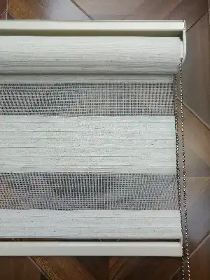 Krem Perle Home Düz Zebra Perde