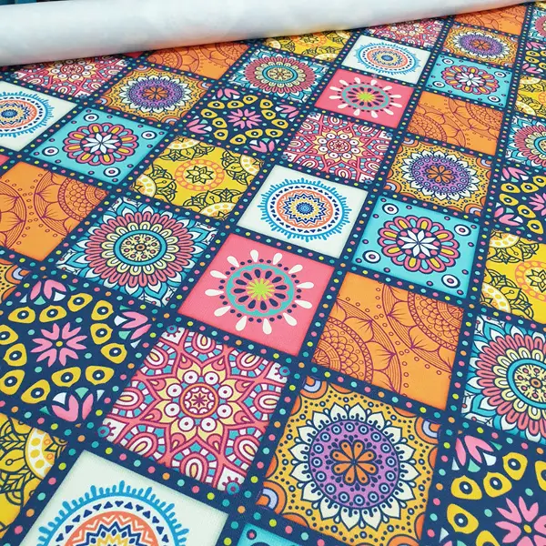 Mutfak Fon Perde Baskılı K489 E- Yeşil