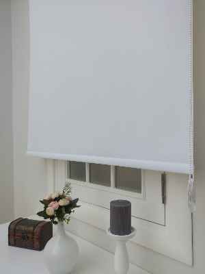 Salon Stor Perde - Yıkanabilir Pvc Mat Stor Perde - Ekru 1. Kalite 302- Beyaz