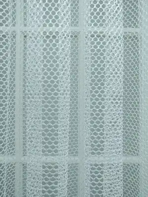 Metre İle Dikişsiz Kumaş Satışı Ekru File Tül Perde- Ekru
