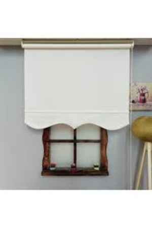 Düz Kalın Stor Perde Pvc Thın Mat Ekru - Yıkanabilir Stor- Ekru