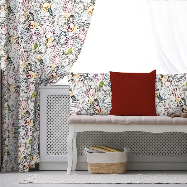 Popart Fon Perde Evim K-272 Kumaşı Kalındır Duck Bezi Değildir