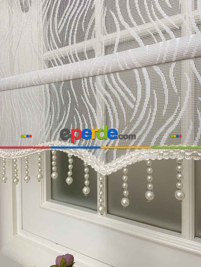 Tül Stor Perde -- Yeni Sezon !! Çiftli Sistem Tül Stor Perde Ve Stor Perde- Ekru