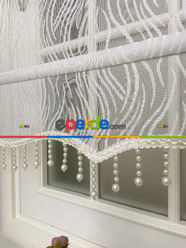 Tül Stor Perde -- Yeni Sezon !! Çiftli Sistem Tül Stor Perde Ve Stor Perde- Ekru