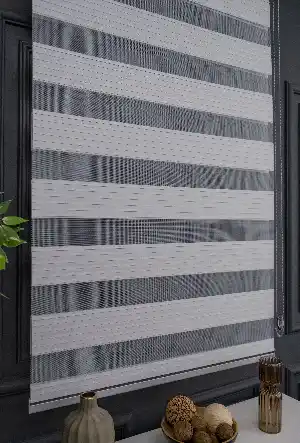 Antrasit Rengi Yüksek Kalite Pliseli Zebra