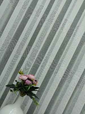 Keten Tül Gramajlı Perde- Ekru - Kurşunlu Tül