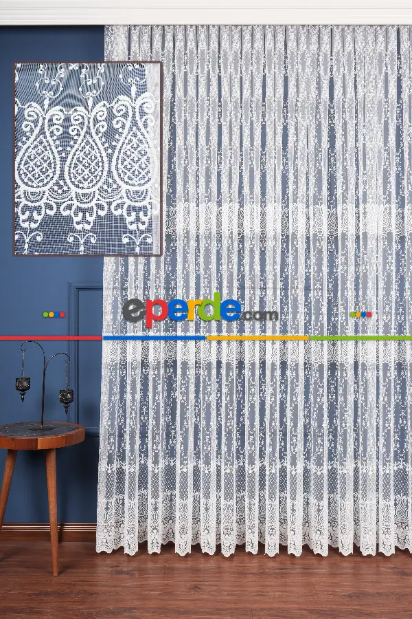 Yatak Odası - Brode Işlemeli Tül Perde Özel Seri 901