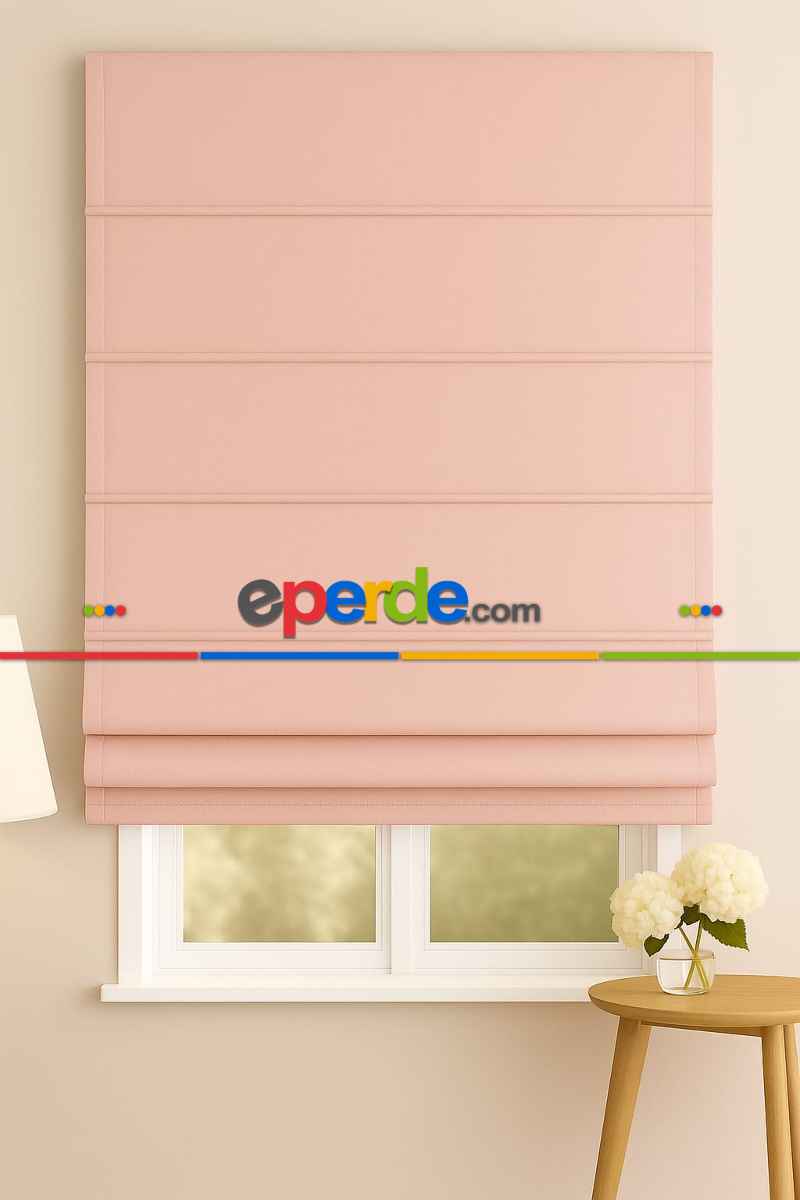 Pucra Fon Kumaşından Katlamalı Perde