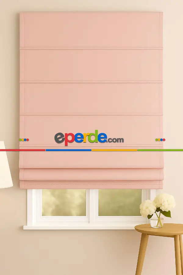 Pucra Fon Kumaşından Katlamalı Perde