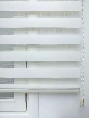 Zebra Perde - Ekru Bambu- Krem Açık