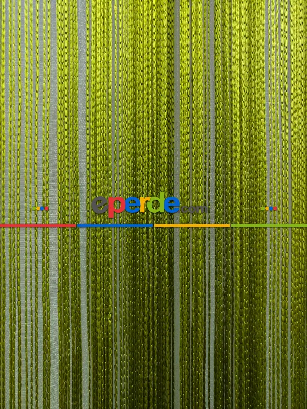 Yeşil İp Perde - Fıstık Yeşili- Yeşil