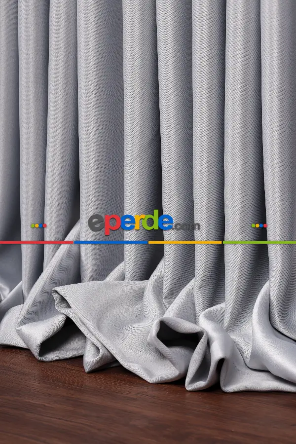 Yatak Odası Fon Perde - Gök Mavisi Işık Geçirmez Blackout Fon Perde