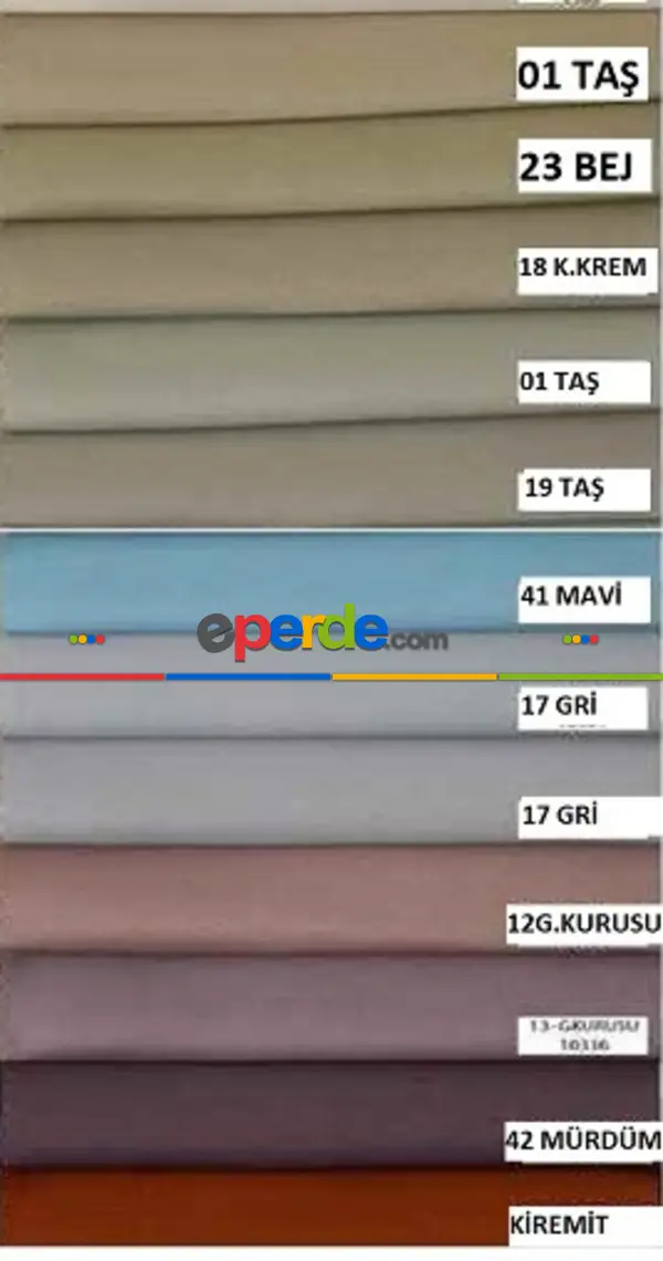 Yatak Odası - Blackout Güneşlik - Işık Geçirmez Karartma Perde - 1. Kalite - Çok Renkli