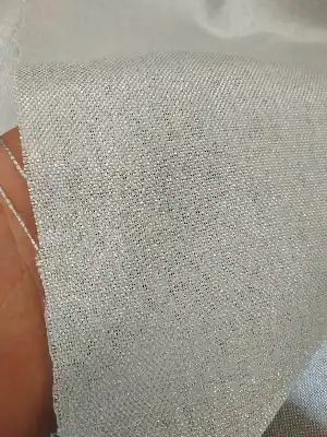 Düz Keten Fon Perde - Gümüş Gri- Gri Açık
