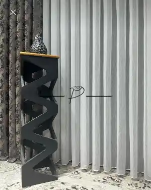 Brillant Balık Sırtı Düz Kurşunlu Tül Perde
