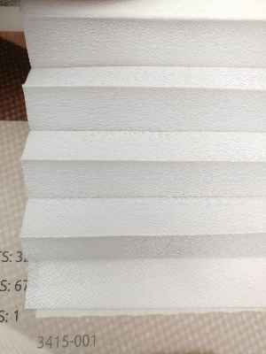 Cam Balkon Perdesi - Yapışkanlı - Plise - Kırık Beyaz- Beyaz