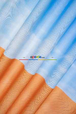 Hazır Ölçülü Dökümlü Kumaştan Çöl Ve Gökyüzü Manzaralı Baskılı Pilesiz Fon Perde 1. Kalite