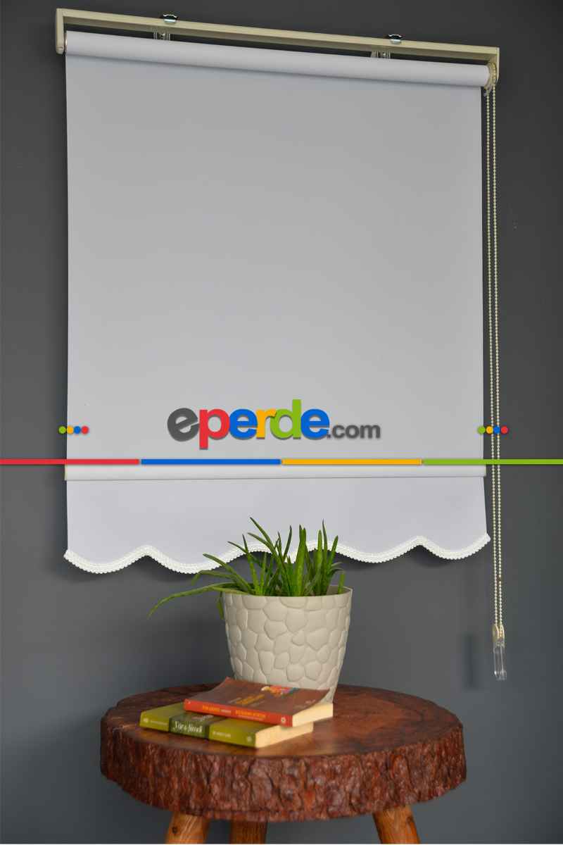 Halim Perdesan Pl-01 Beyaz Renk Polyester Thin Mat Stor Perde